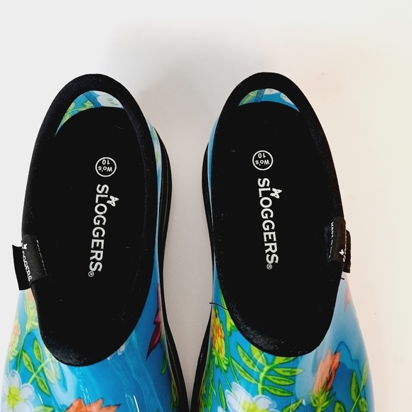 Sloggers Rain & Garden Spring Floral Slip On Waterproof Shoes - Picture 3 of 9